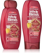 Garnier Whole Blends Color Care Shampoo and Conditioner Set with Argan Oil... 