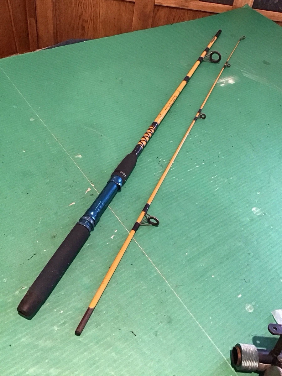 Eagle Claw Canna Da Pesca Featherlight Gialla: Fibra Di Vetro, 2.13m, Comfort E Durata