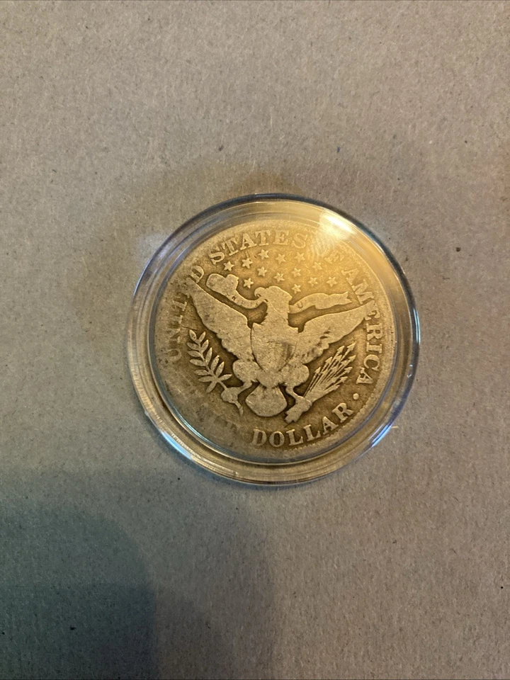 90% Серебряный Барбер половина долларов набор из 3 1915 P, D и S низкий тираж редкий год   - Изображение 3 из 4