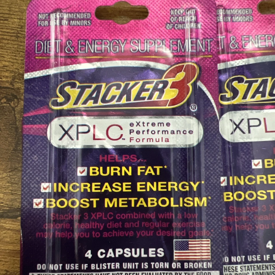 24 Capsules STACKER 3 XPLC Dietary Supplement Fat Burner - Image 2 of 4