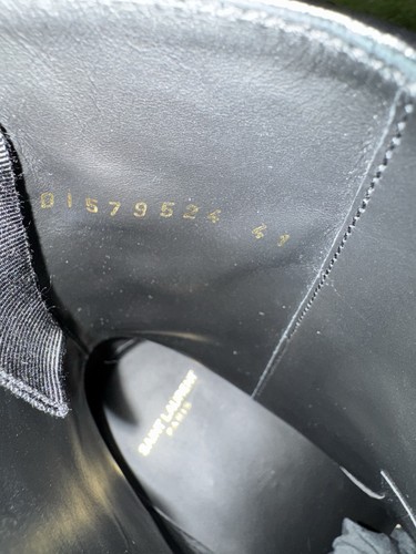 MENS SAINT LAURENT WYATT BOOTS WITH STUDS - Picture 9 of 14
