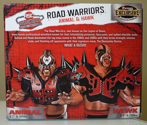 Road Warriors Ringside Collectibles Unsanctioned Legion of Doom Hawk Animal RED - Picture 2 of 8