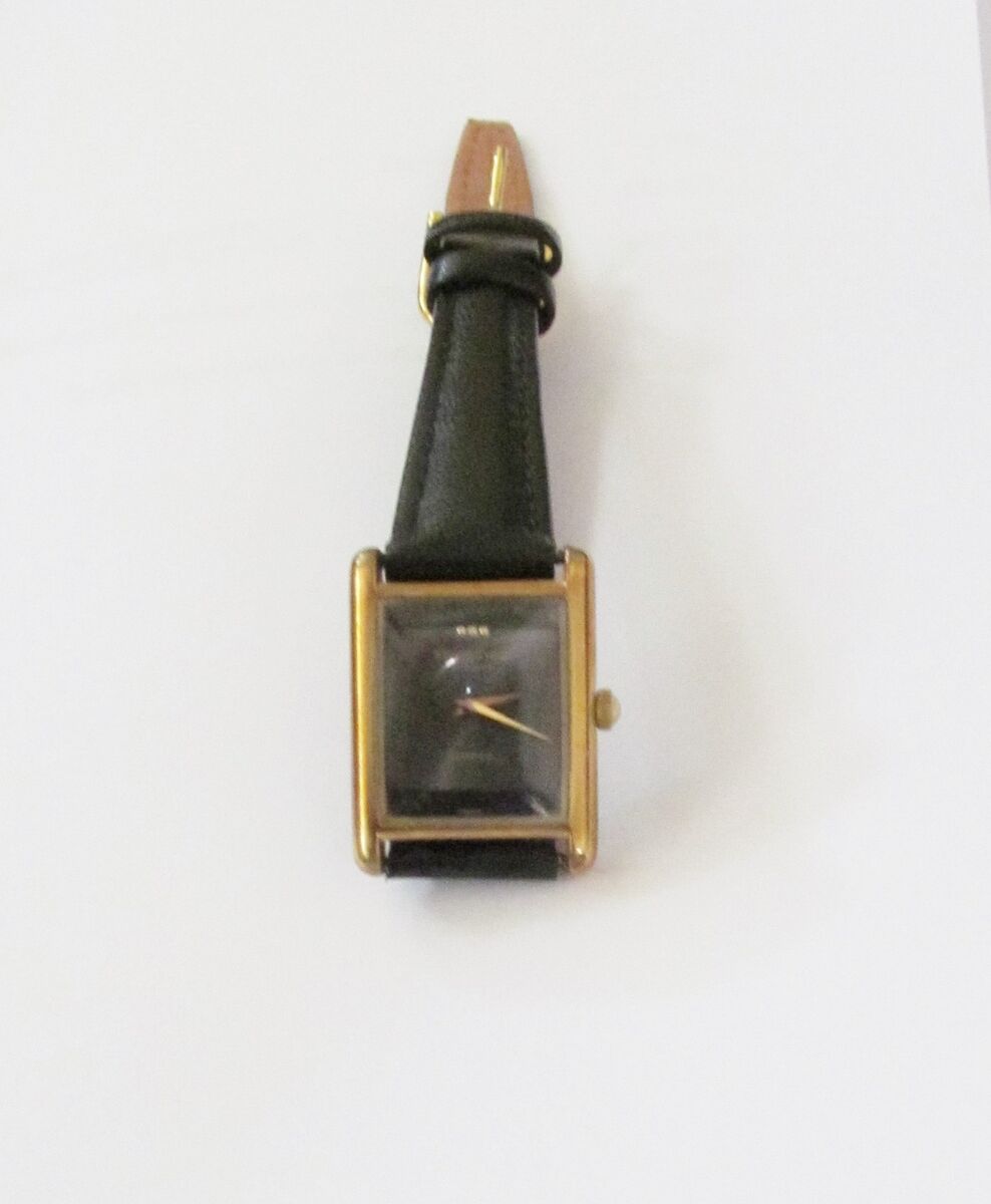 Raymond Weil Retro 18K Gold Electroplated Quartz Watch Black