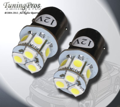 (1 Pair) Set of 2 pcs Map Light 1157 9 SMD White LED Light Bulbs 1816 2040
