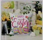 Happy Easter Throw Pillowcase square Cover
