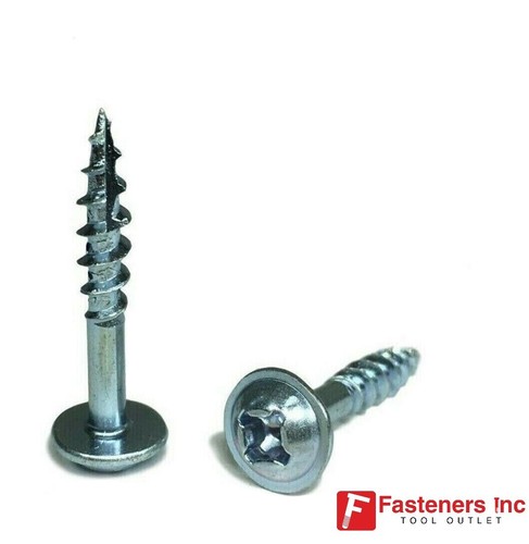 Kreg #8 x 3" Zink Grobgewinde Taschenlochschrauben Phil/Vierkant (Menge auswählen) - Bild 2 von 10