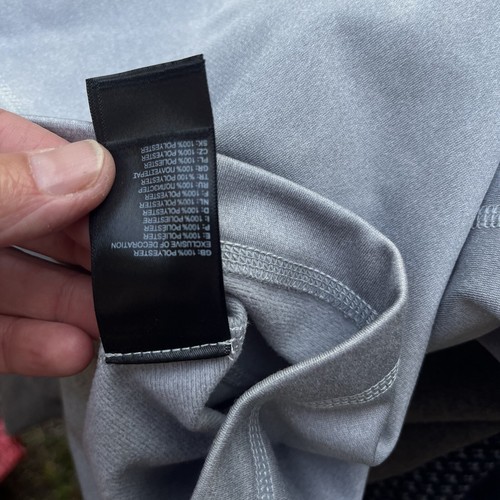 Pullover The North Face Para Hombres 1/4 Cremallera Talla Grande Gris Ligero Rendimiento Papá - Imagen 8 de 10