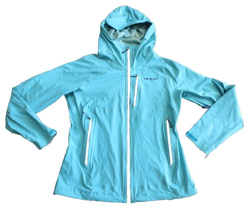 Patagonia Jacket Womens Small White H2No Waterproof Hooded Rain