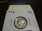 1936 - USA - silver - 10 cent coin - American dime