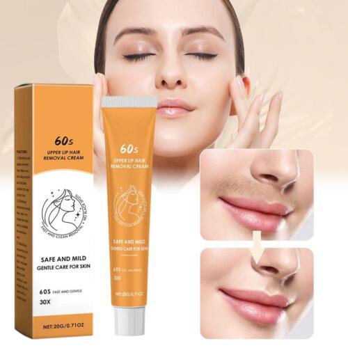 Facial Hair Removal Cream, Gentle Upper Lip Hair Removal Pain-free Cream, B0R6