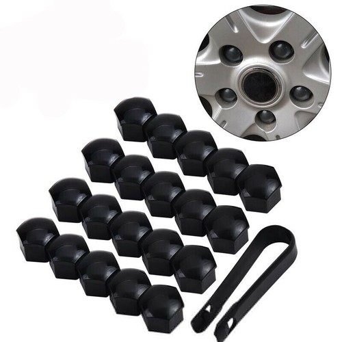 Tappo copri bulloni dadi cerchi in lega nero lucido elegante per bulloni 17 mm ( - Picture 3 of 11