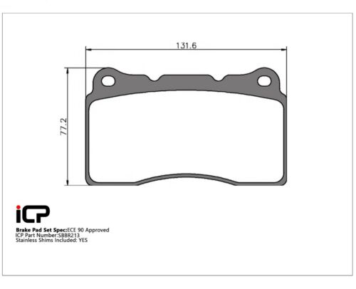 Fuji Racing Fast Road Set pastiglie freno anteriori adatte a: Subaru Impreza WRX STi Brembo - Foto 2 di 2