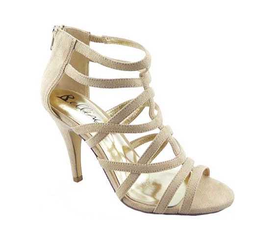 Bellini Women's Missy Strappy Sandal Taupe Microsuede Heeled Sandals Bellini Women's Women's Women's Missy Strappy Sandal Taupe Microsuede Heeled Sandals b797e0