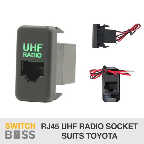 All DUAL QC TYPE C USB VOLT TEMP UHF suit LARGE Toyota Landcruiser Hilux Prado - Picture 17 of 28