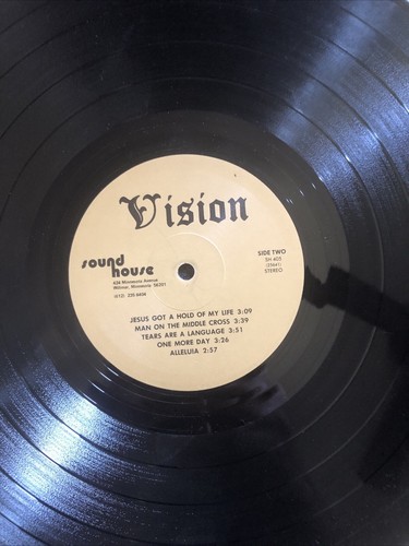 Vision - funktionierendes ansehen wartendes LP Soundhaus - Privatpresse Xtian Folk - Bild 4 von 4