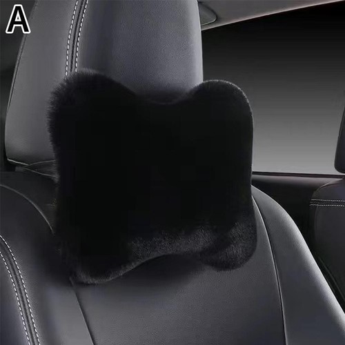 Asiento de coche suave reposacabezas almohada reposacabezas felpa calor cuello lumbar comodidad M6G0 - Imagen 21 de 24