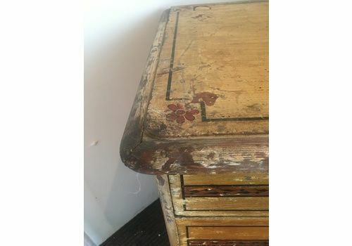 Victorian Original Painted Pine Chest Of Drawers - Picture 5 of 6