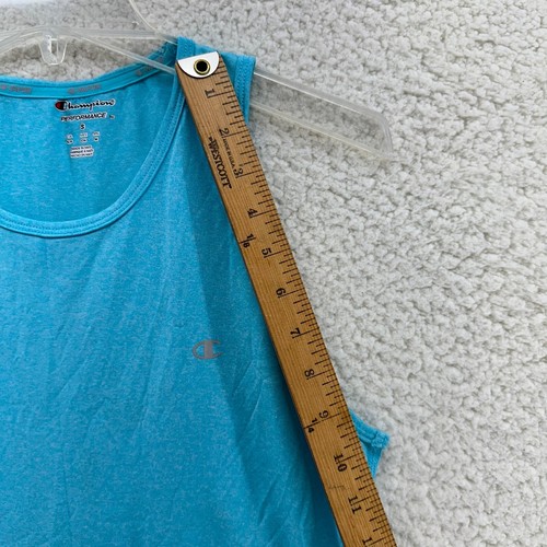 Champion Performance S Teal Blue Athletic Tank Top Sport Workout Gear Yoga Top - Picture 5 of 9
