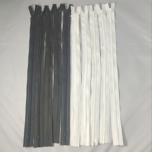 10 Piece 40cm Invisible Nylon Closed End Zip Zipper for Sewing Tailor - Picture 5 of 8