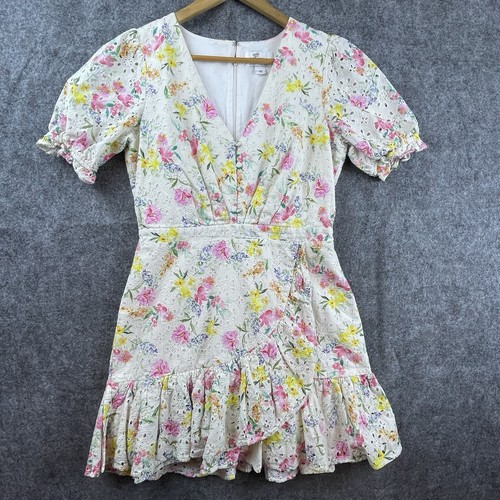 Yumi Kim Dress Womens 10 Eyelet Ruffle Romantic Girly Country Cottage Coquette