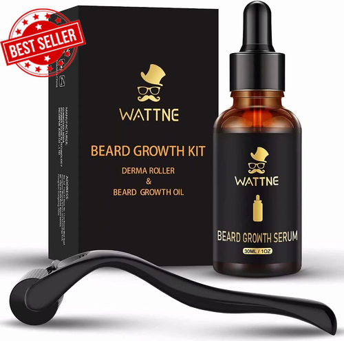 Beard Growth Kit,Beard Roller for Beard Growth,100% Natural Ingredients Beard Oi - Picture 7 of 12