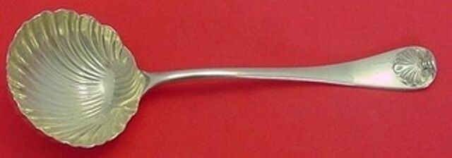 Williamsburg Shell by Stieff Sterling Silver Gravy Ladle Shell Bowl 7 5/8"