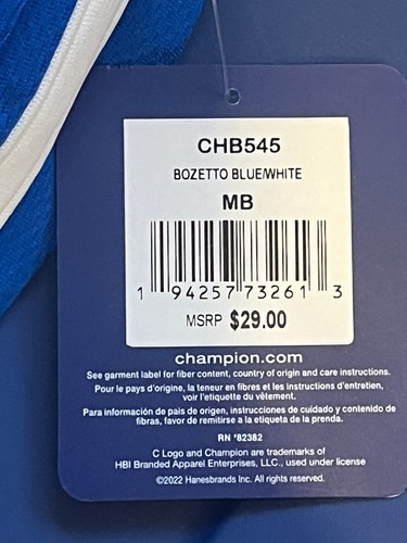 Champion Women's Mesh Athletic Shorts NEW Size Medium Blue & White - Picture 2 of 9