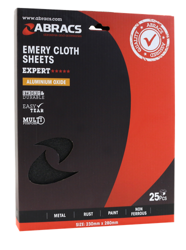ABRACS 25mm x 50m Rollo Emery Paño + Hoja Metalurgia Lijado 40 60 80 120 150 - Imagen 13 de 15