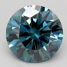 Lab Grown / Created IGI Certified Round 1.77ct VS2 Diamond Fancy Dark Blue