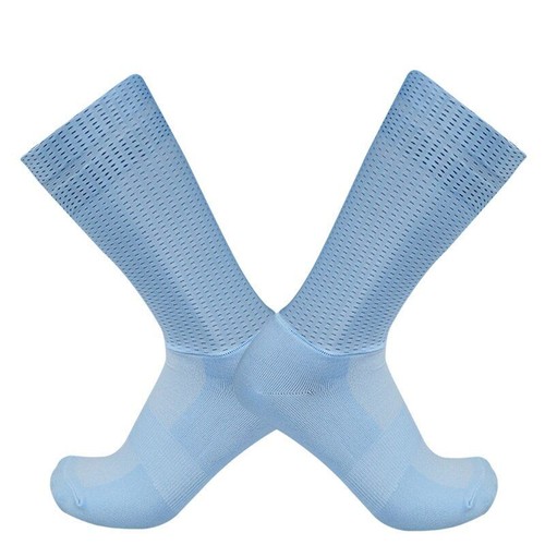Calcetines de ciclismo verano aerobicicleta antideslizantes transpirables carreras deportes hombre mujer 1 par - Imagen 2 de 17