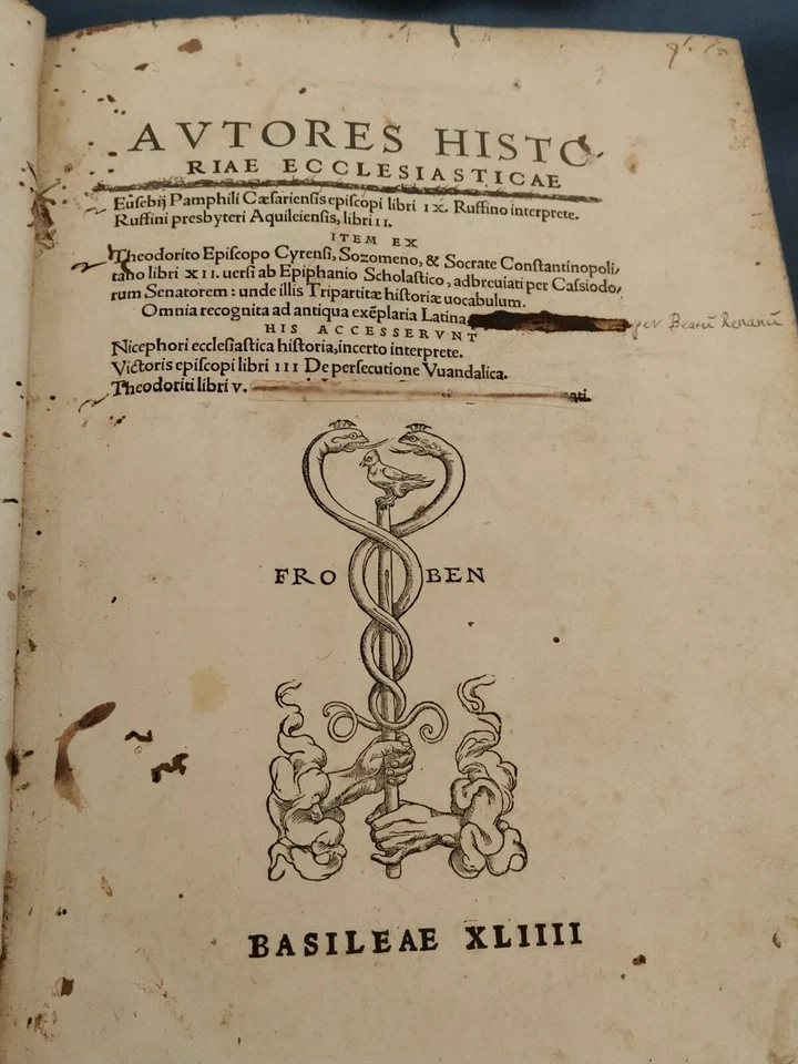 AVTORES HISTORIAE ECCLESIASTICAE 1544 - Immagine 2 di 4