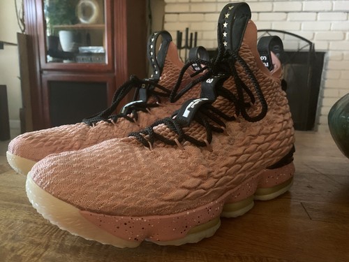 Mens 12 Nike LeBron 15 XV Hollywood Rust Pink Limited - Picture 10 of 12