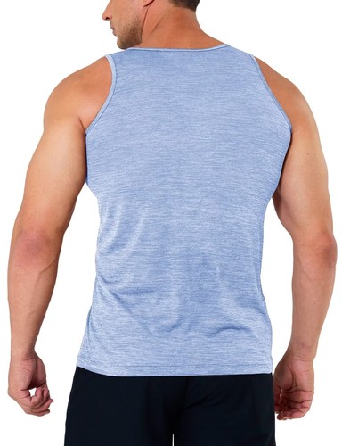 Herren Tank Tops ärmellos Muskeln Sport Sport Fitnessstudio Training schnell trocknen A-Shirt - Bild 43 von 97