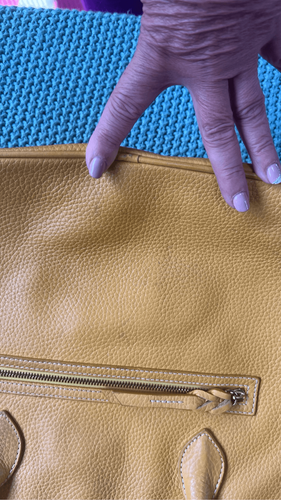 BORSA A TRACOLLA DOONEY & BOURKE IN PELLE DI CIOTTOLI GIALLO - Foto 8 di 11