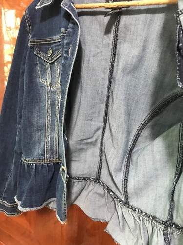 INC womens jean jacket-peplum size medium - Bild 5 von 5
