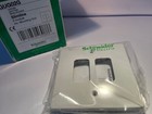 SCHNEIDER Grid Plate GUG02G White Moulded 2WAY 1 OFF