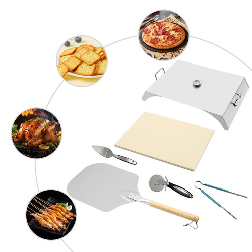 Parrilla abierta Horno para pizza Exterior Pizza Horno Kit con termómetro - Imagen 3 de 21