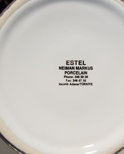 Juego de té/café Neiman Marcus Estel porcelana chapada en oro - Imagen 16 de 19