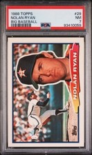 1988 Topps Big Nolan Ryan! PSA 7! Looks Way Nicer! Grader must have been blind!!