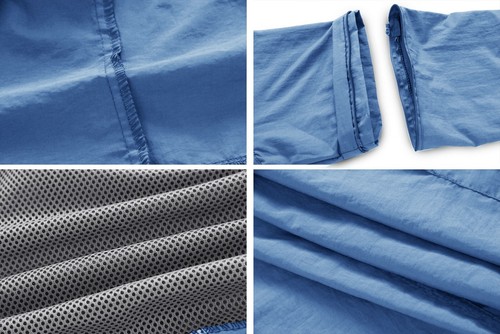 Mens Convertible Long Sleeve Fishing Shirts Quick Dry ButtonUp Work Safari Shirt - Bild 51 von 52