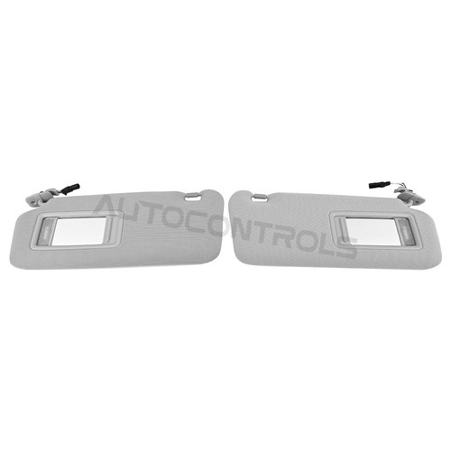 2PCS Grey Front Right & Left Sun Visor For Mazda CX-9 2010-2015 - Picture 7 of 8