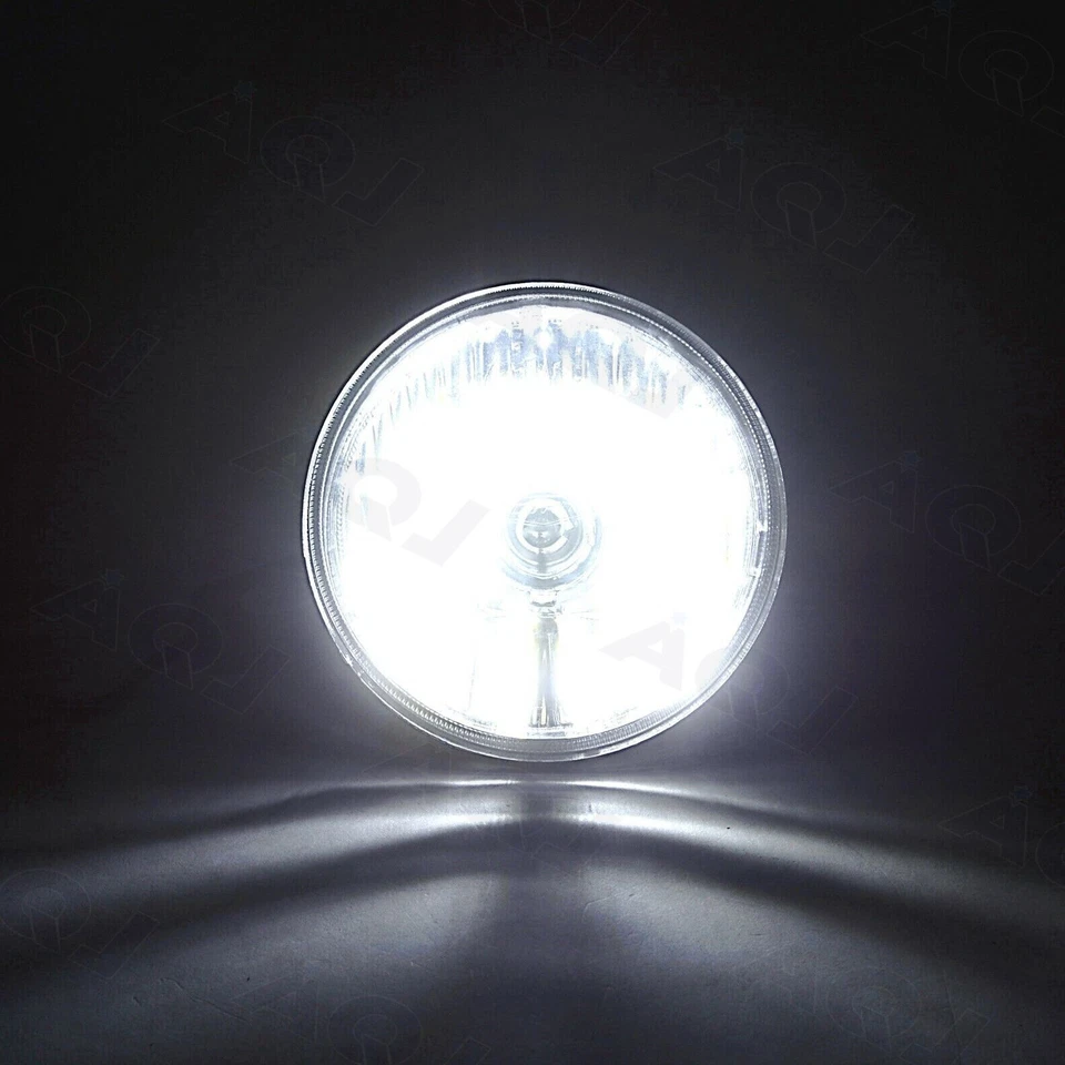 Round 7"INCH Chrome LED Headlight Projector For Ford LN7000 LN8000 LN9000 Trucks - Imagem 2 de 4