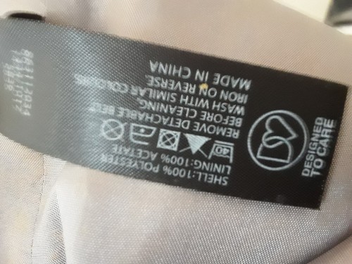 Jasper Conran ~ Womens Size 12 Grey Skirt Lined Pleated Side Zip - Picture 6 of 8