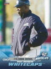 2019 West Michigan Whitecaps Eddie Dennis Detroit Tigers