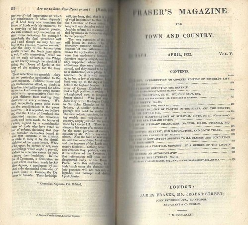 Fraser's Magazine antique 1832 Bound Vol5 Daniel Maclise Art Antiquaries Society - Picture 7 of 12