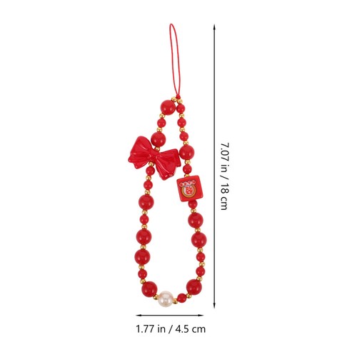 Handy Kette Telefonanhänger Perlen Perlenbesetztes Telefonarmband - Zdjęcie 8 z 12