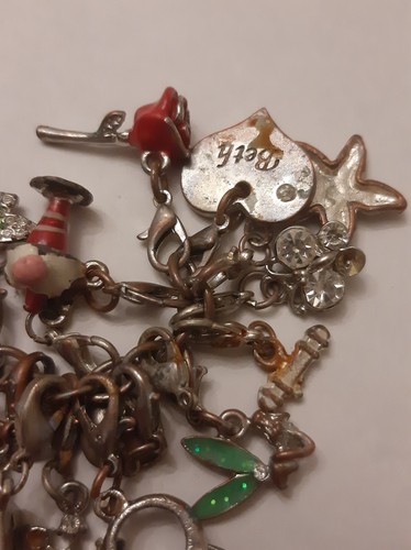 15 Silver Tone Metal Charms For Bracelet Job Lot GB - Picture 2 of 4