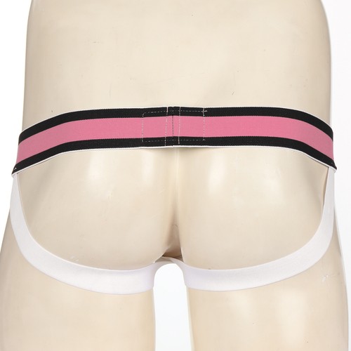 Men's Stretch Underwear Open Hole Jockstrap Sexy Slip Low Waist T-Back Thongs - Picture 30 of 62