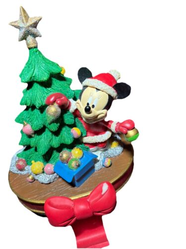 2006 Disney Minnie Mouse Stocking Holder Hanging Ornaments Christmas Tree - Picture 7 of 9