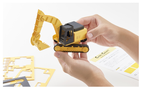 Cement Mixer CC-K5. Aozora Car Craft Models. Fold & Join. Glue & Paint Not Reqd - Picture 10 of 10
